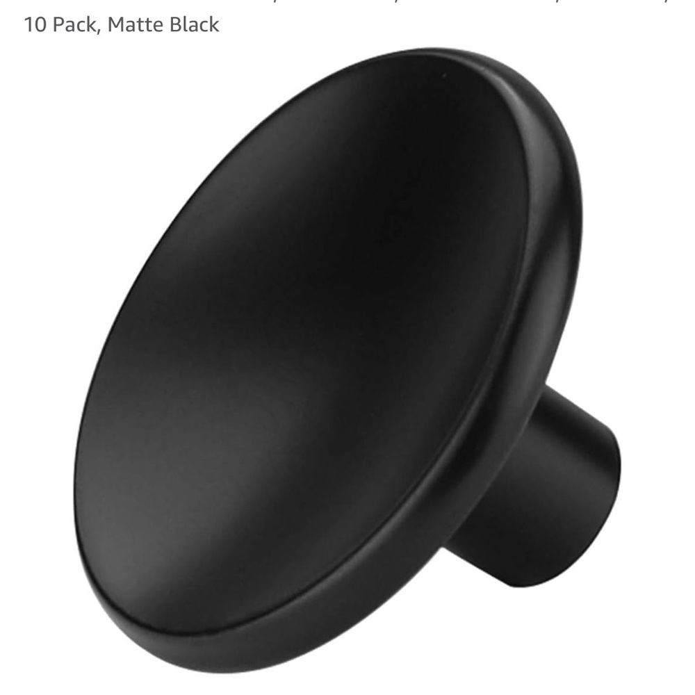 BLACK MATTE REPLICA MCM CABINET KNOBS